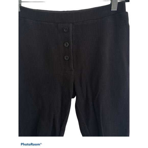 & Other Stories Black Knit Textured Button Jogger - Picture 4 of 7